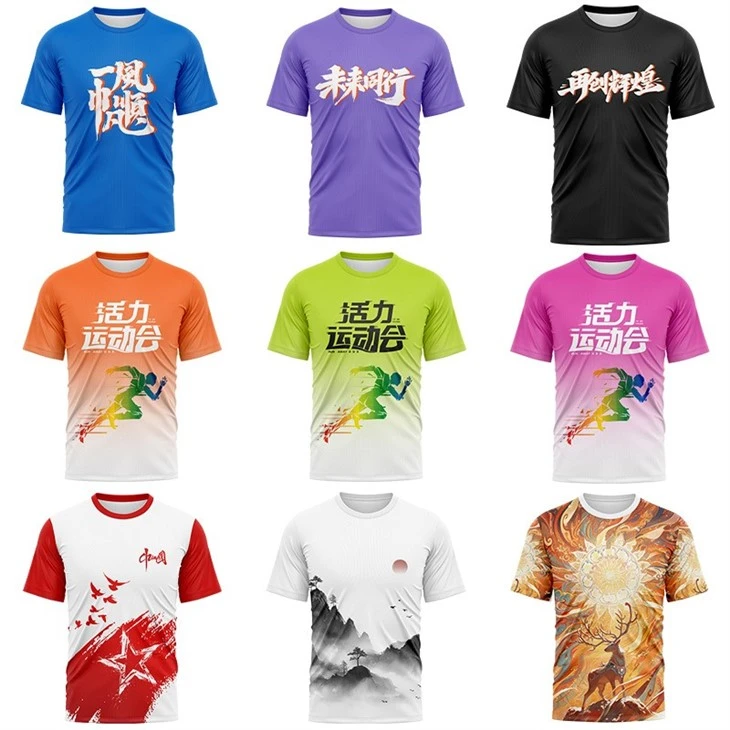 Tontons Customized Quick Drying Round Neck Printed T-shirt factory